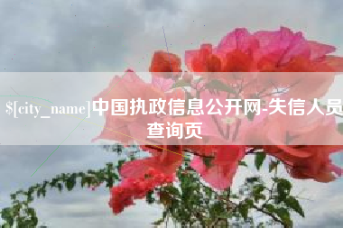 巨野中国执政信息公开网-失信人员查询页