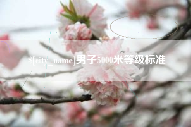 巨野男子5000米等级标准