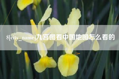 巨野九宫图看中国地图怎么看的