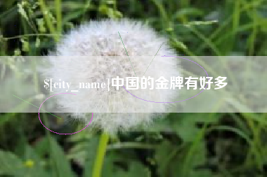 巨野中国的金牌有好多