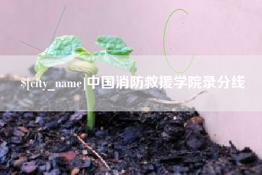 巨野中国消防救援学院录分线
