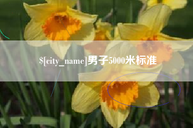 巨野男子5000米标准