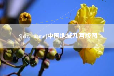 巨野中国地域九宫版图