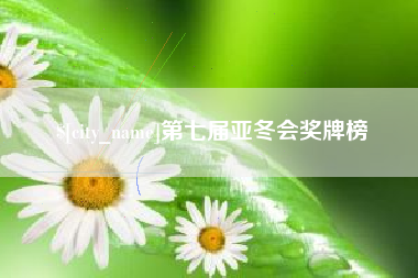 巨野第七届亚冬会奖牌榜