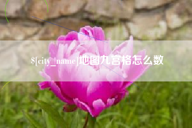 巨野地图九宫格怎么数