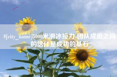 巨野5000米滑冰接力-团队成员之间的信任是成功的基石