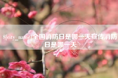 巨野全国消防日是哪一天宣传消防日是哪一天