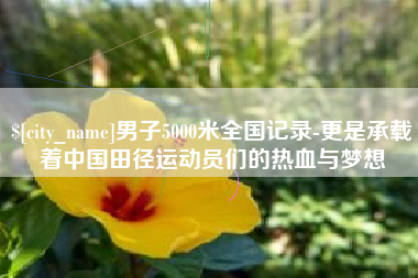 巨野男子5000米全国记录-更是承载着中国田径运动员们的热血与梦想