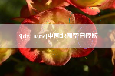 巨野中国地图空白模版