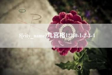 巨野九宫格12340-1-2-3-4