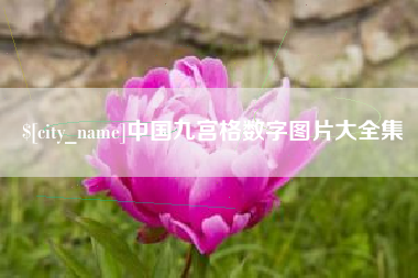 巨野中国九宫格数字图片大全集