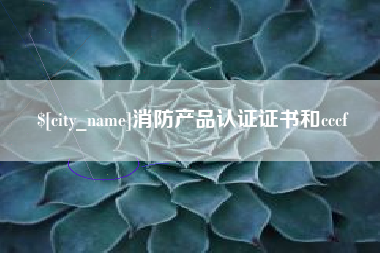 巨野消防产品认证证书和cccf