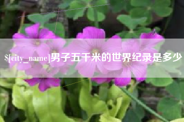 巨野男子五千米的世界纪录是多少