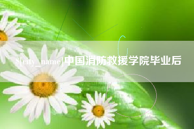巨野中国消防救援学院毕业后