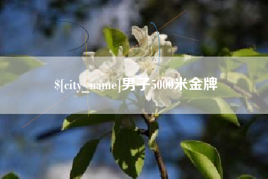 巨野男子5000米金牌