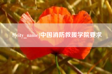 巨野中国消防救援学院要求