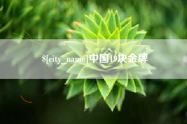 巨野中国19块金牌
