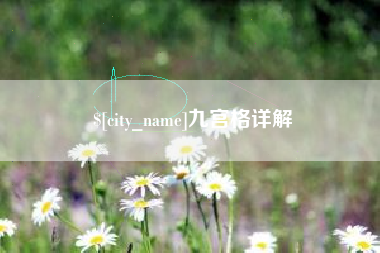 巨野九宫格详解