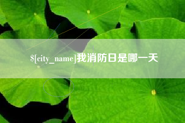 巨野我消防日是哪一天