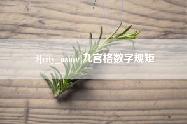 巨野九宫格数字规矩