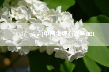 巨野中国金牌有哪些2021